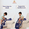 2 in 1 Foldable Potty Training Toilet Seat & Ladder | Soft Cushion & Anti-Slip
