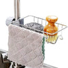 Stainless Steel Faucet Storage Rack, Sponge Holder, Adhesive Sink Caddy Organizer