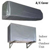 Pack of 2 Dust proof Ac Cover For Indoor & Outdoor Unit - 1.5 Ton -Parachute Silver 100% Water Proof
