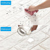 3D Brick Design Self-Adhesive Waterproof Foam Sheet 3D PE Foam Wallpaper