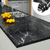 (Pack of 5) Self Adhesive Black  Marble Sheet for Kitchen / Waterproof Anti Oil & Heat Resistant Wallpaper Sheet (2 Feet x 6.5 feet)
