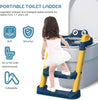 2 in 1 Foldable Potty Training Toilet Seat & Ladder | Soft Cushion & Anti-Slip